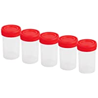 Sharplace 5X Taza de Muestras Medición Recipiente Estéril Orina 60ml Plástico